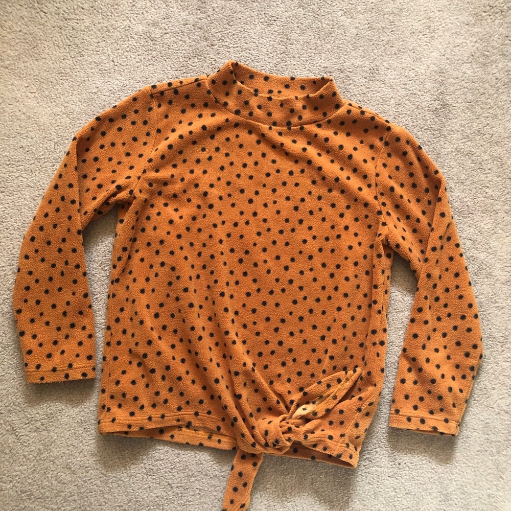Old Navy Girls turtleneck top size 4-5 Polka Dot Long Sleeve Top